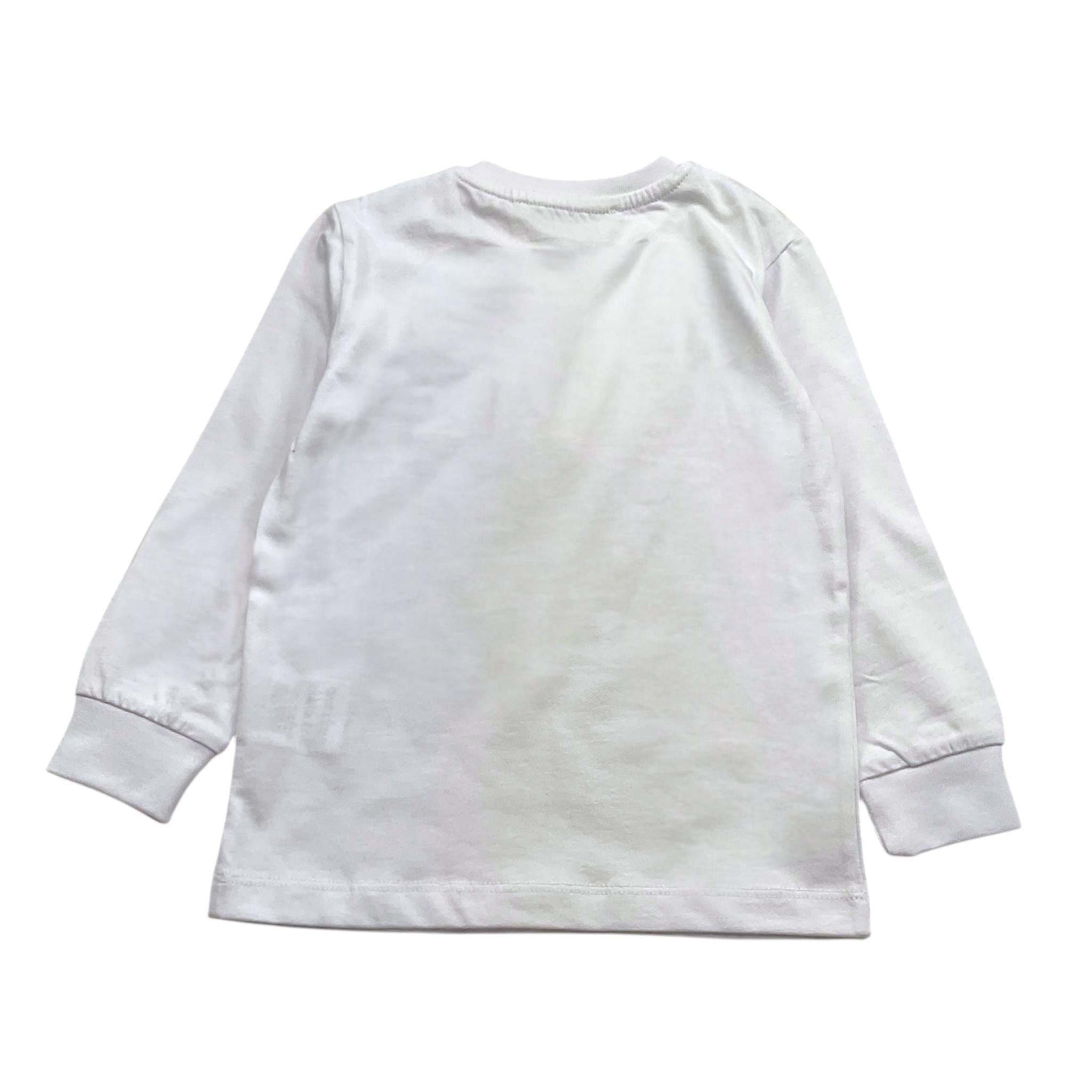CESARE PACIOTTI shirt girocollo tinta unita con stampa in contrasto Bianco per Neonato TSP5370B BIANCO CESARE PACIOTTI
