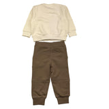 CESARE PACIOTTI completo 2pz felpa-pantalone tingta unita Panna/fango per Neonato COMP5321BX PANNA/FANGO CESARE PACIOTTI