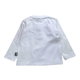 DANIELE ALESSANDRINI shirt girocollo tinta unita con stampa Bianco per Neonato 1291M00061XN BIANCO DANIELE ALESSANDRINI