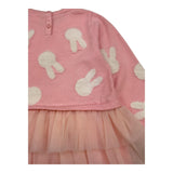 LIU JO abit manica lunga con tulle Rosa per Neonata HF4065 ROSA LIU JO