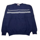 CESARE PACIOTTI maglia girocollo tinta unita con logo Blu per Bambino MGP5355JX BLU CESARE PACIOTTI