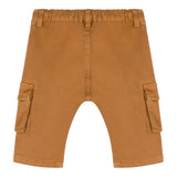 MOSCHINO pantalone tinta unita con elastico in vita Marrone per Bambino MUP055JX MARRONE MOSCHINO