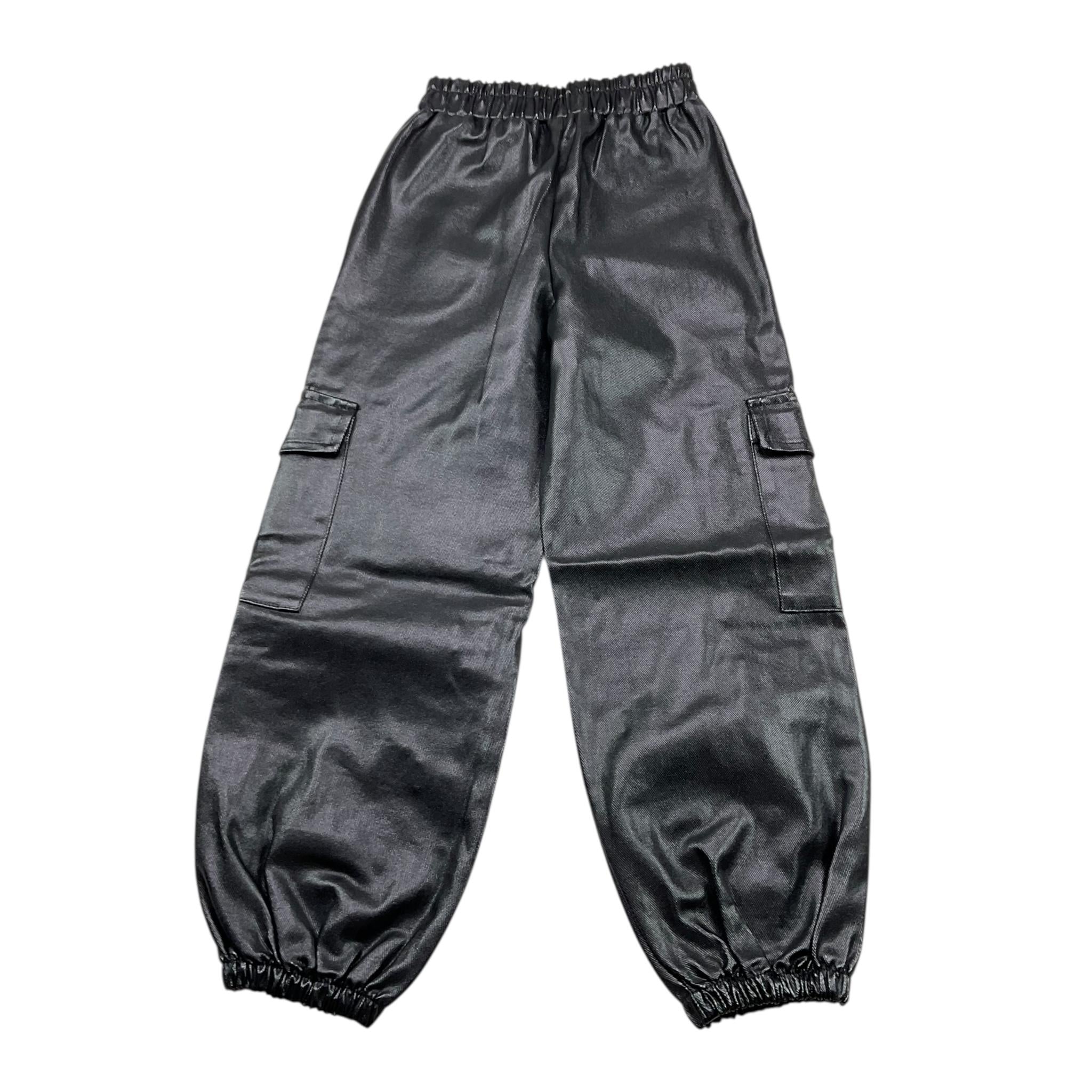 NAICE pantalone tinta unita con elastico in vita Nero per Bambina 27299 NERO NAICE