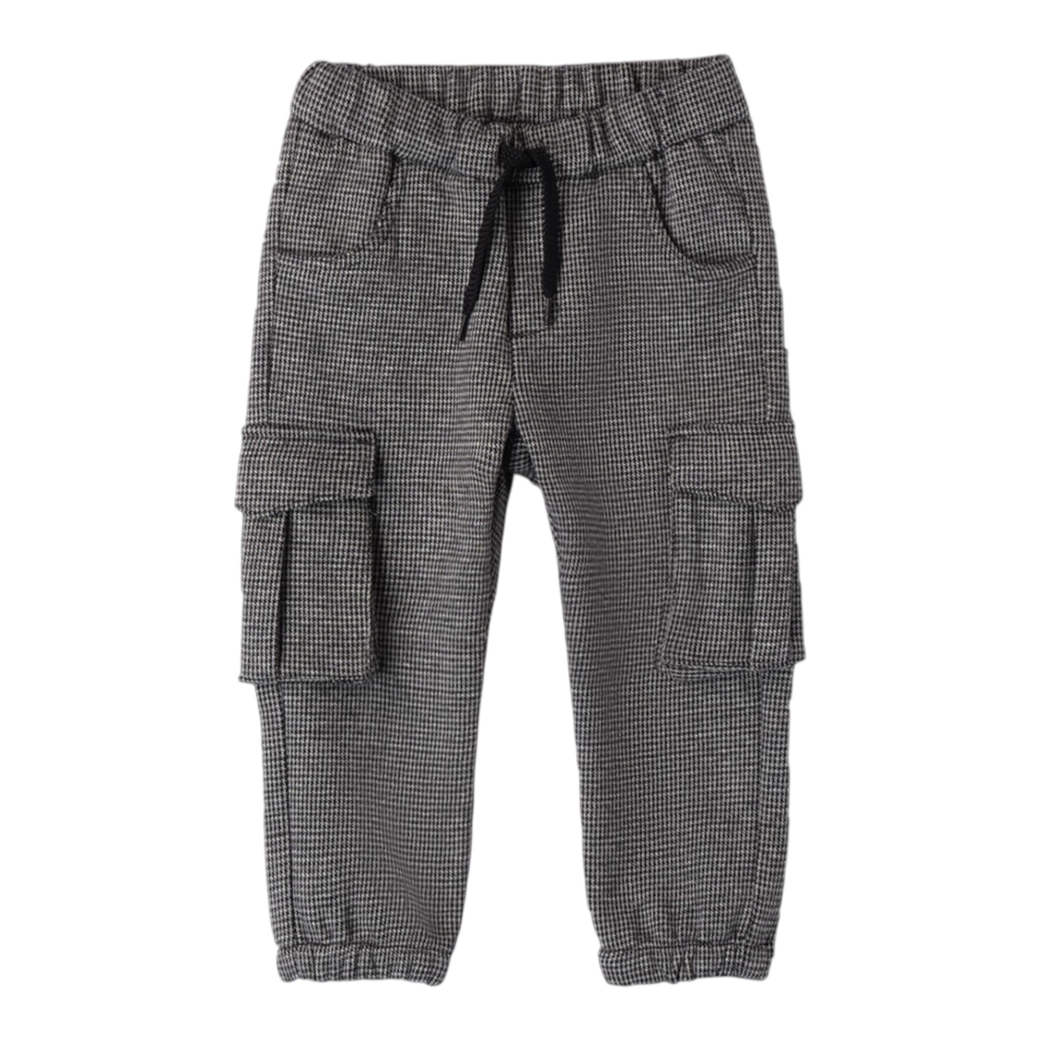 SARABANDA pantalone tinta unita con microfantasia Bianco per Bambino 0A163 BIANCO SARABANDA