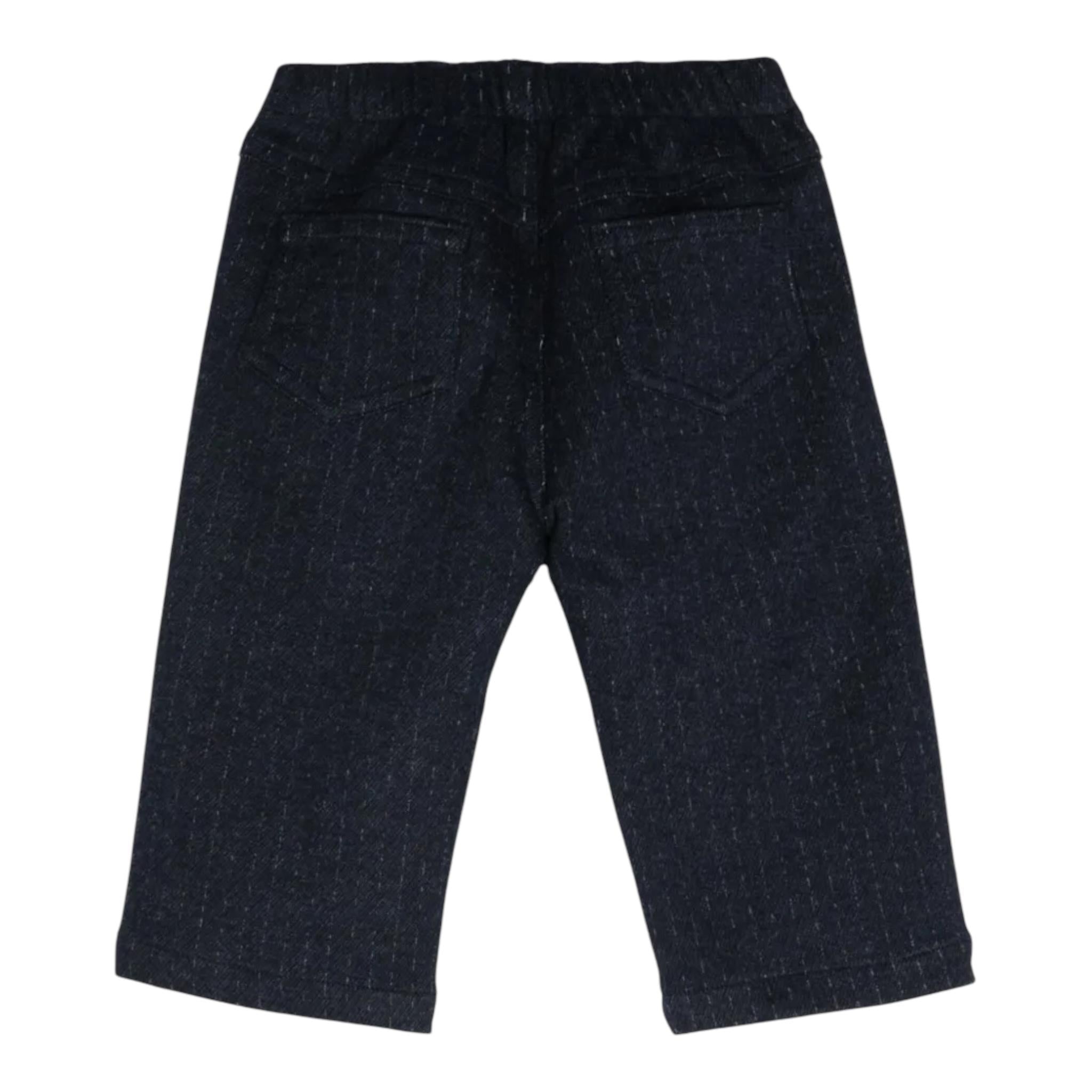 IL GUFO pantalone tinta unita con girovita regolabile Blu per Neonato A24PL409M0145 BLU IL GUFO