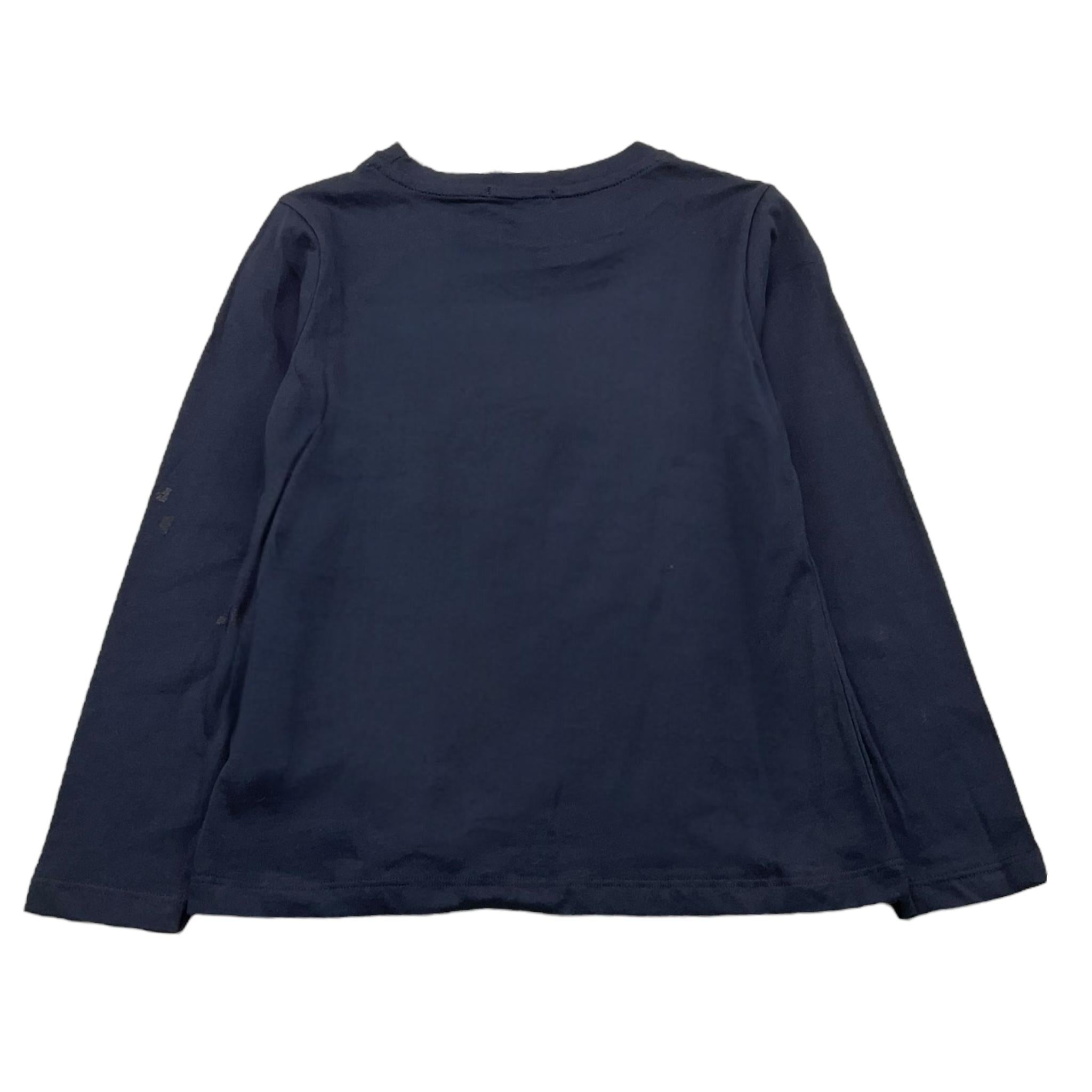 PINKO shirt girocollo tinta unita con logo Blu per Bambina 028923X BLU PINKO