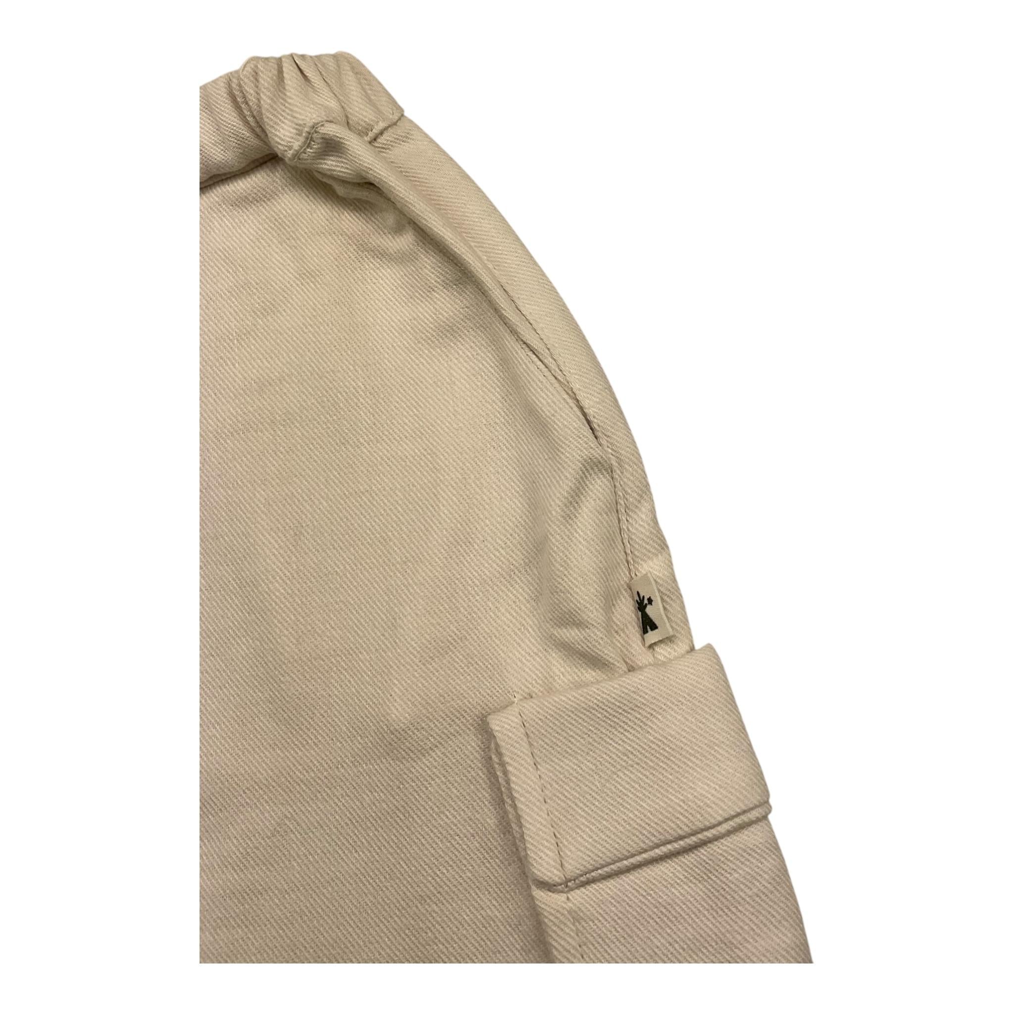 PETIT INDI pantalone tint unita con elastico in vita Panna per Neonato AW24BK8705 PANNA PETIT INDI