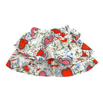 LIU JO gonna tinta unita con stampa Bianco per Bambina KF2106 BIANCO LIU JO