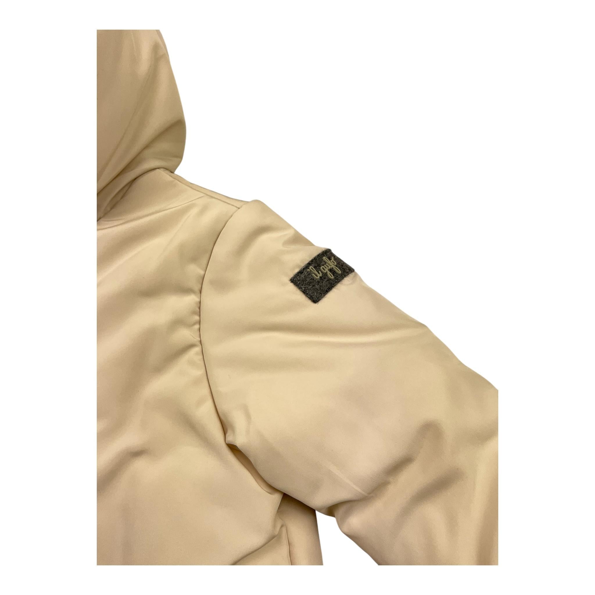 IL GUFO giubbino tinta unita con bottoni e cappuccio Beige per Neonato A24GM023N0001 BEIGE IL GUFO