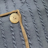 LA STUPENDERIA coperta bicolore con finti bottoni Azzurro/beige per Neonato TBCO60 AZZURRO/BEIGE LA STUPENDERIA