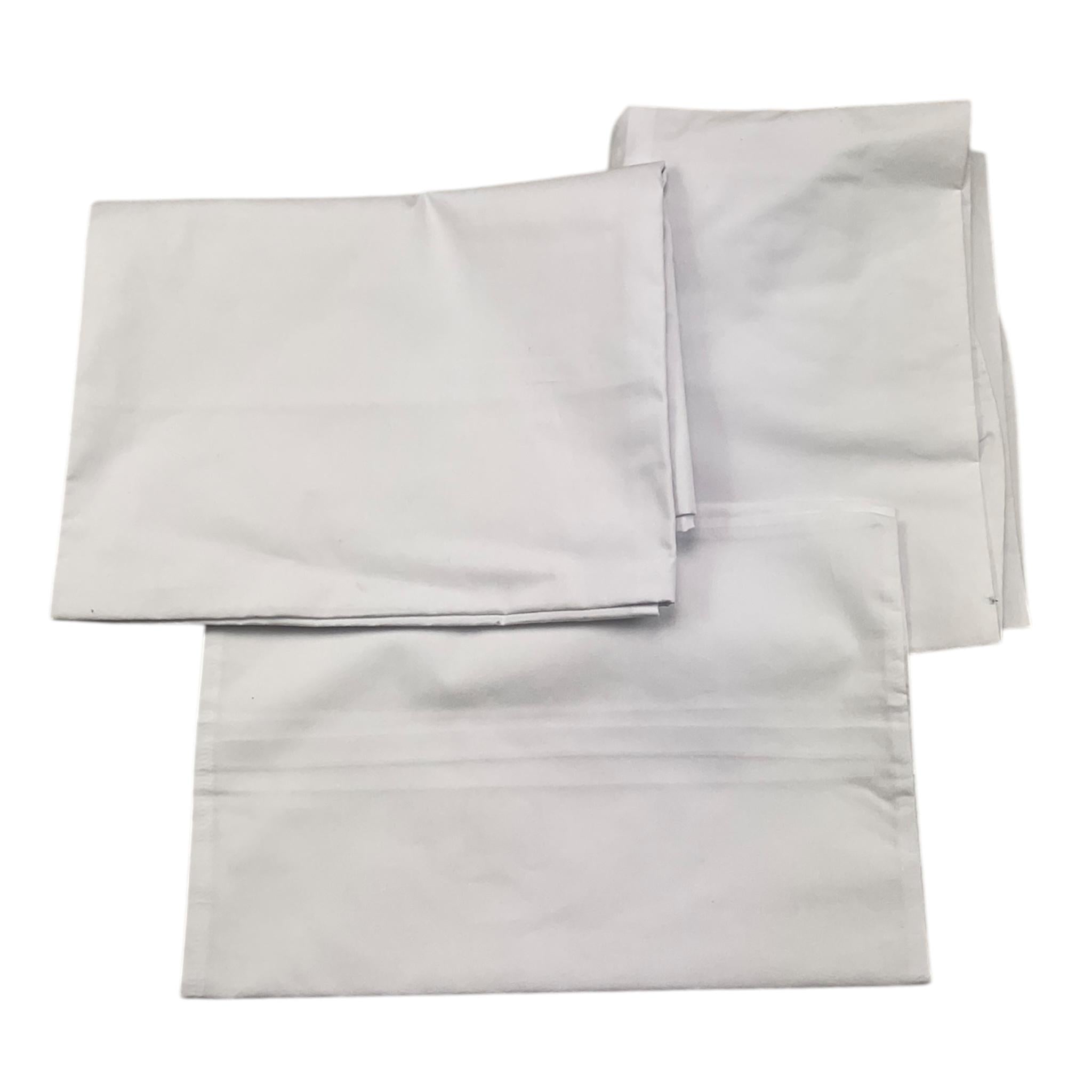 LE BEBE' set 3 pezzi lenzuola tinta unita cn ricami Bianco per Neonata LBG5966 BIANCO LE BEBE'