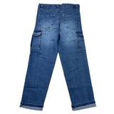 EMC jeans tinta unita con tasconi Blu per Bambino BZ7114 BLU EMC