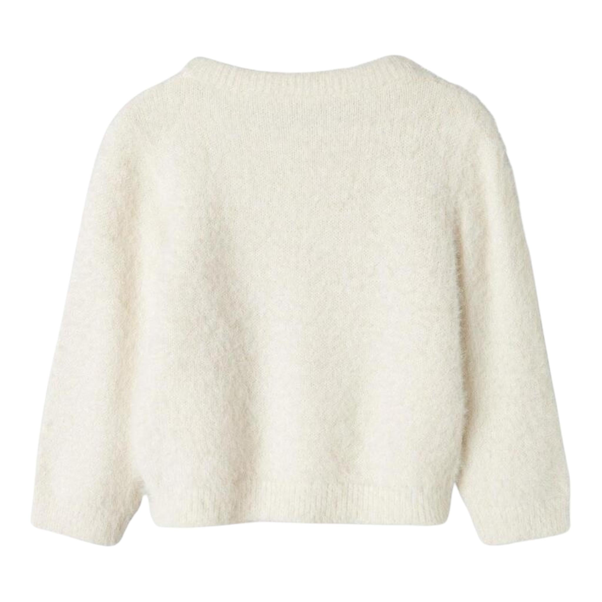 NAME IT maglia girocollo tinta unita con stampa Bianco per Bambina 13233138 BIANCO NAME IT
