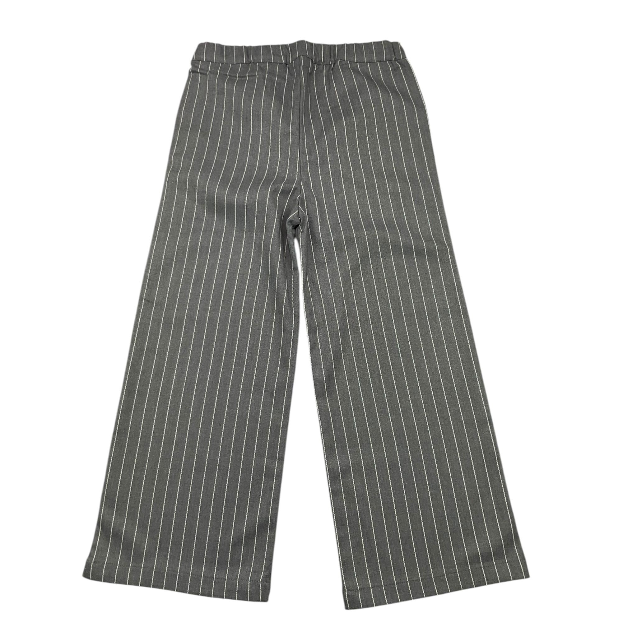 SARABANDA pantalone modello palazzo tinta unita con elastico in vita Grigio per Bambina A254 GRIGIO SARABANDA