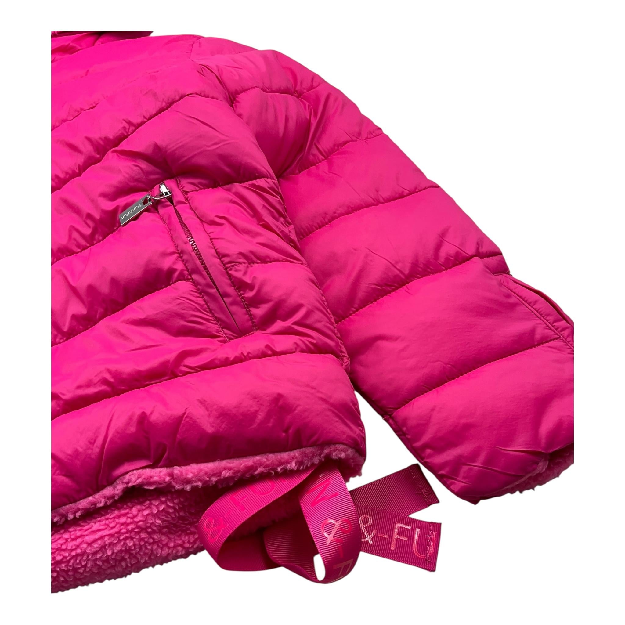 FUN & FUN giubbino reversibile con cappuccio Fuxia per Bambina 12358 FUXIA FUN & FUN