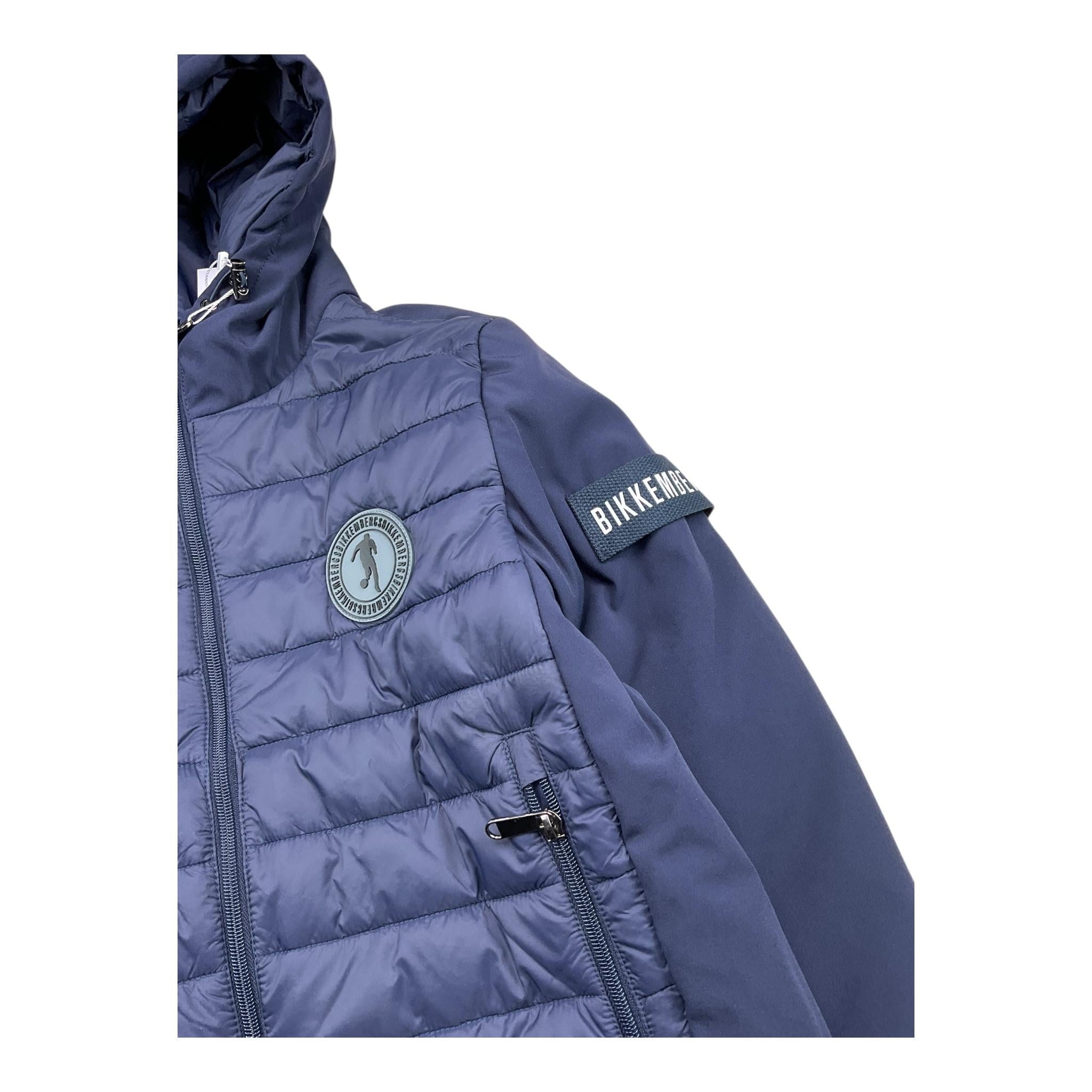 BiKKEMBERGS giubbino tinta unita con cappuccio Blu per Bambino BK2802 BLU BiKKEMBERGS