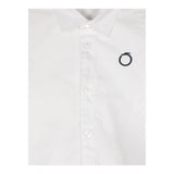 TRUSSARDI camicia tinta unita con logo Bianco per Neonato TIA24068CAN BIANCO TRUSSARDI