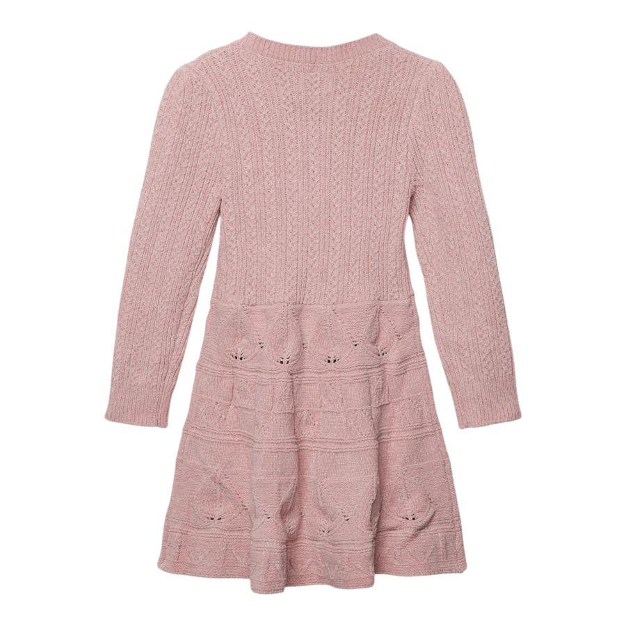 GUESS abito girocollo tinta unita con ricami Rosa per Bambina K4BK11Z3FT0 ROSA GUESS