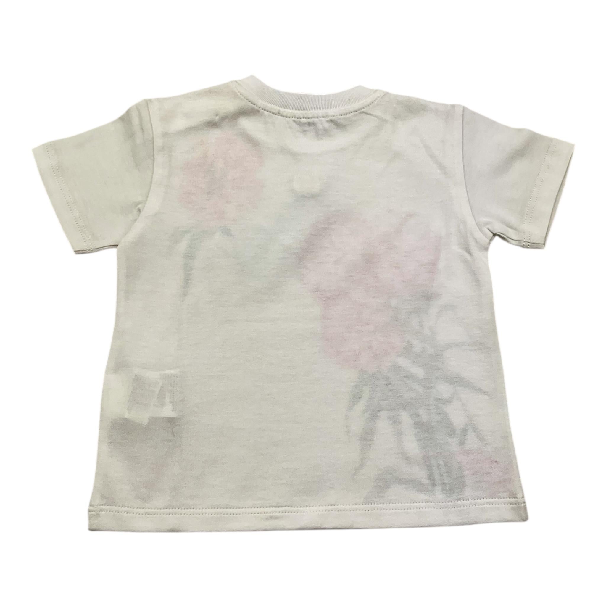 DOLCE & GABBANA t-shirt girocollo tinta unita con stampa rose Bianco per Neonata L2JTIT BIANCO DOLCE & GABBANA