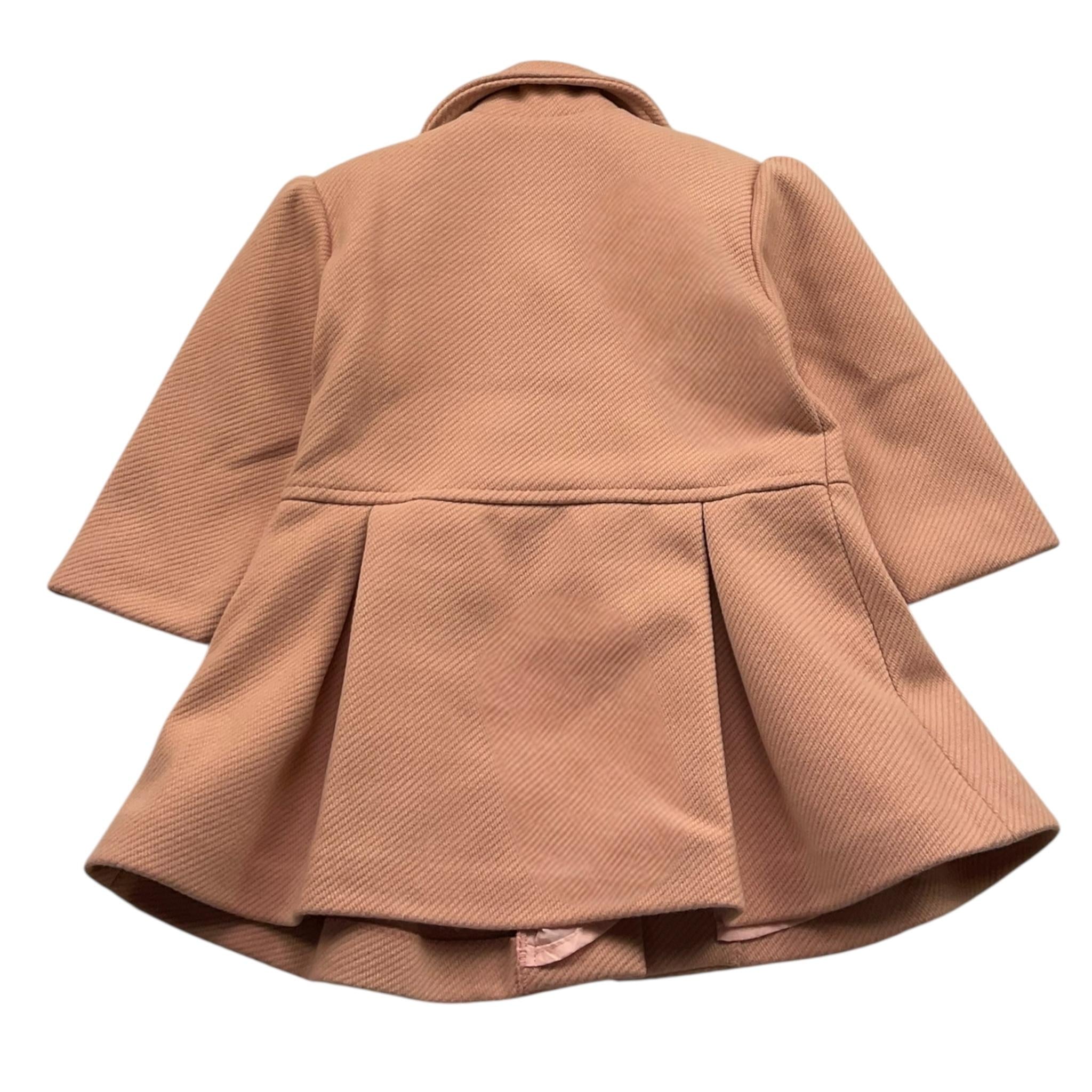 CIAO BIMBA cappotto tinta unita con fiocchi Rosa per Neonata CIAO ROSA CIAO BIMBA