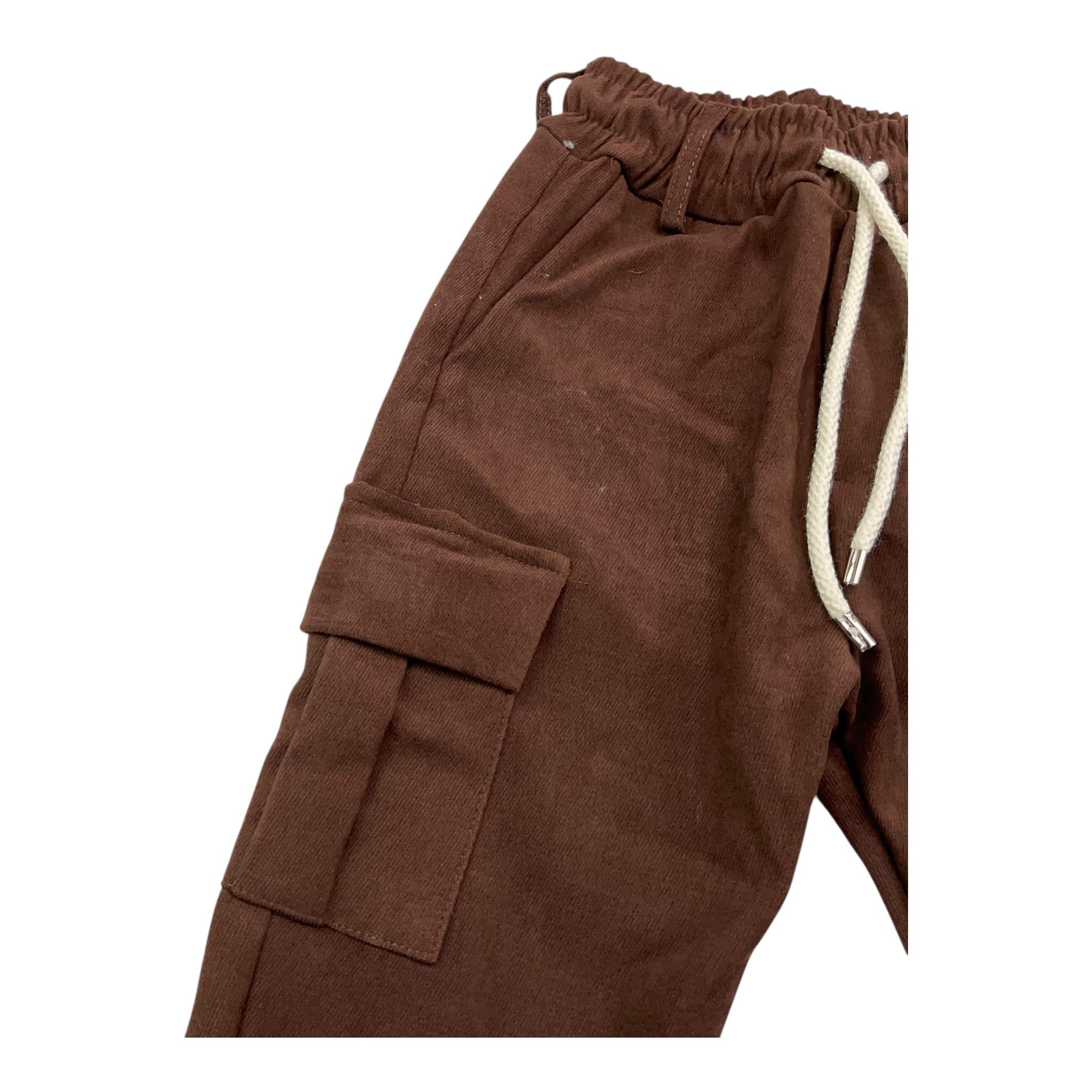 NEVER TOO pantalone tint unita con elastico in vita Marrone per Bambino NT2185B MARRONE NEVER TOO