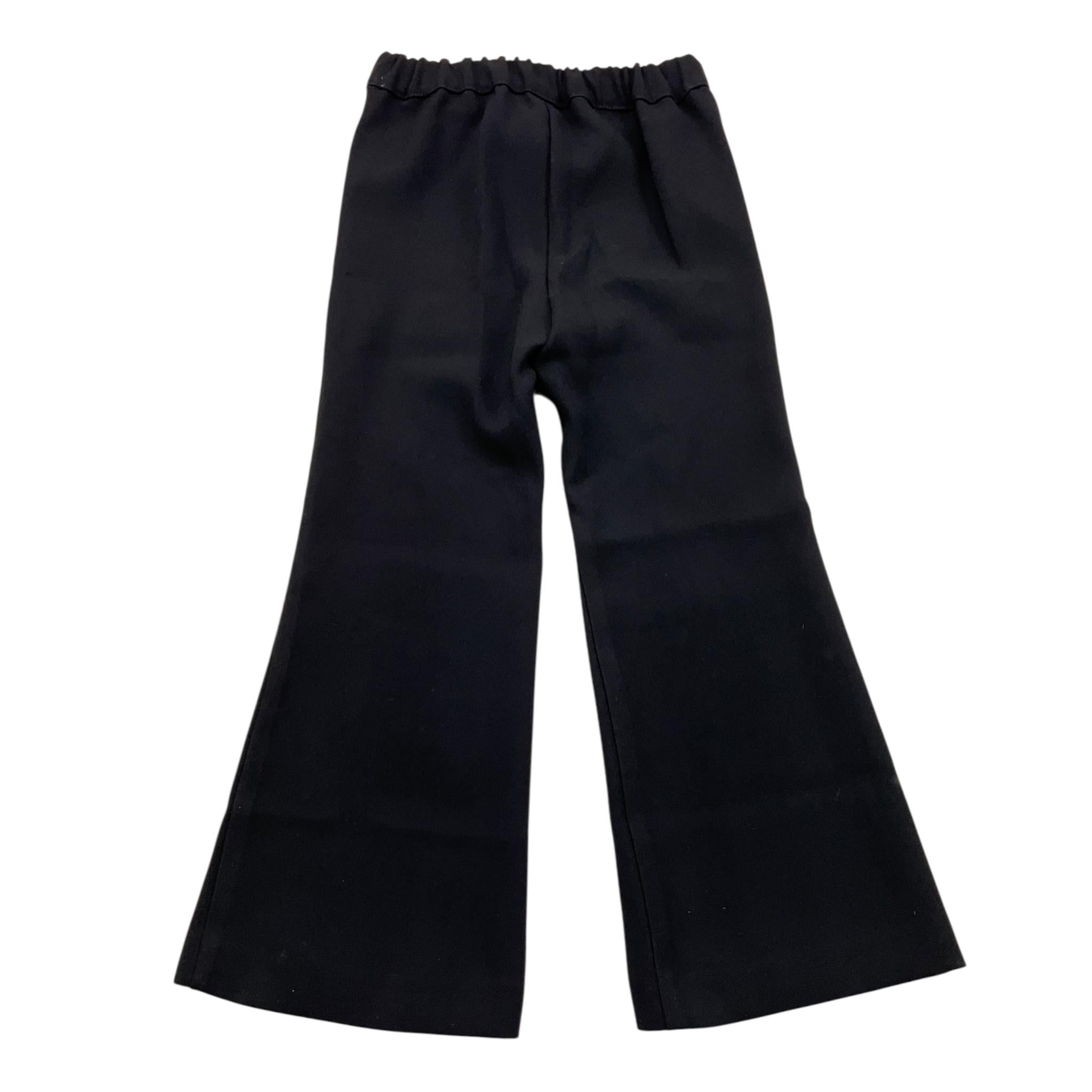 ELISABETTA FRANCHI pantalone tinta unita modello palazzo Nero per Bambina EGPA074X NERO ELISABETTA FRANCHI