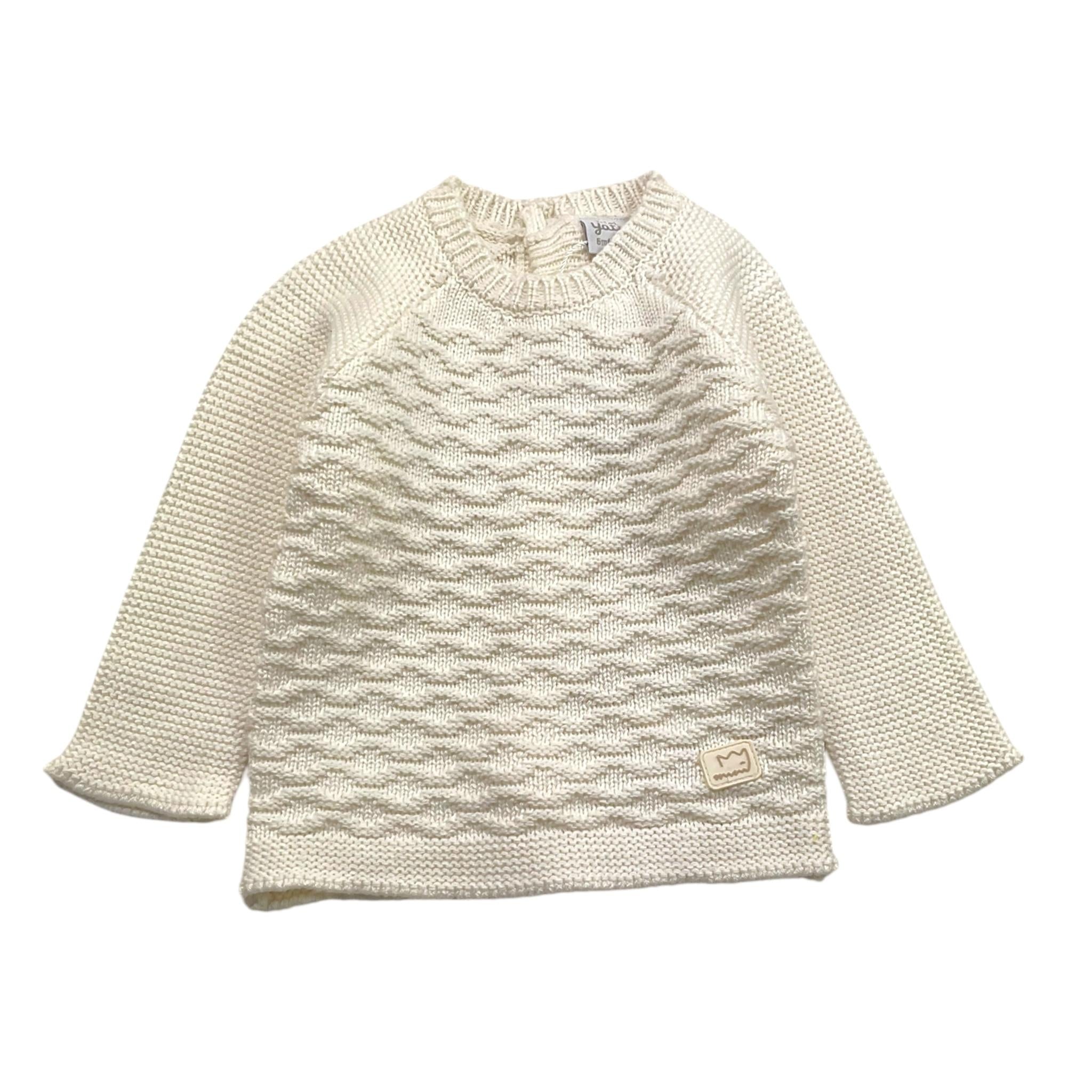 YATSI BABY completo maglia-ghettina tinta unita Panna per Neonata 24200160 PANNA YATSI BABY
