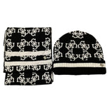 GUESS set cappello-sciarpa tinta unita logato Nero per Bambina J4BZ04Z3H40 NERO GUESS