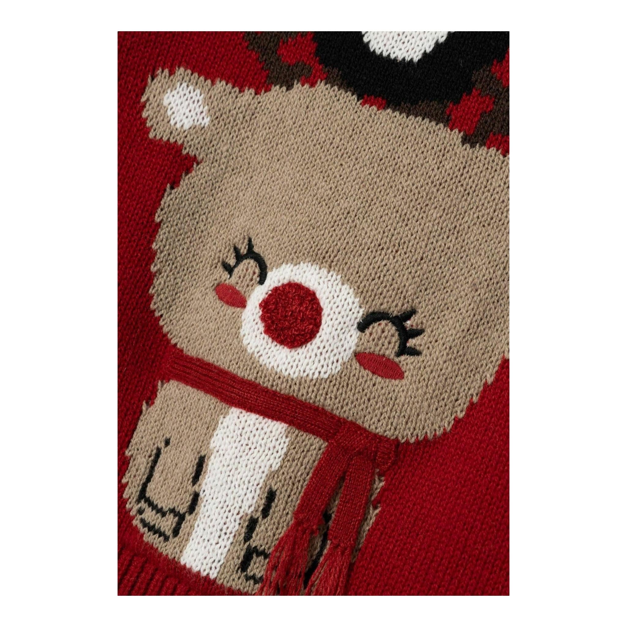 NAME IT maglia girocollo tinta unita con ricami Rosso per Bambino 13235138 ROSSO NAME IT