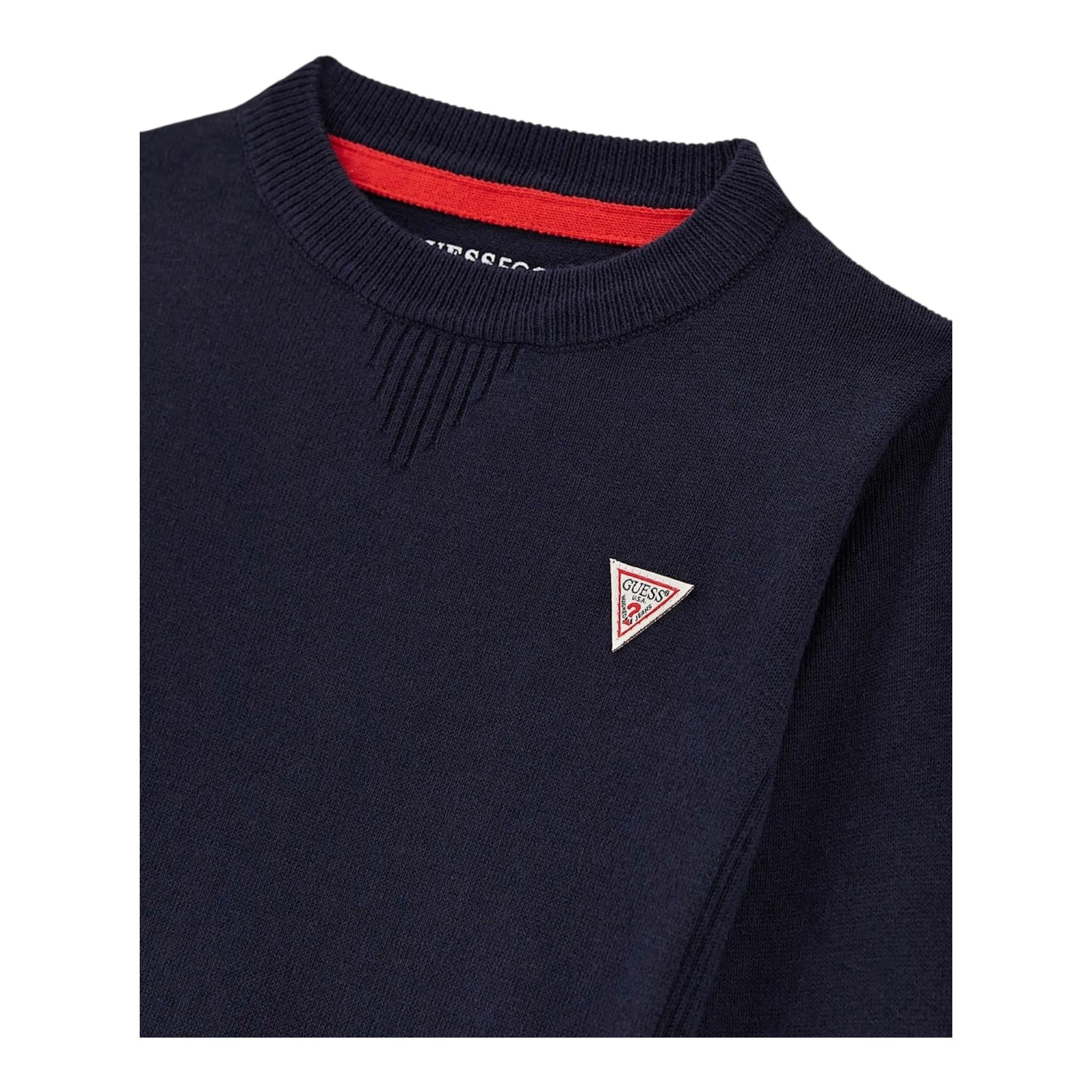 GUESS maglia girocollo tinta unita Blu per Neonato N0YR04Z2VV0 BLU GUESS