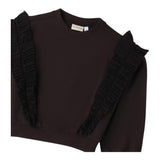 SARABANDA felpa chiusa girocollo tinta unita Nero per Bambina 0A756 NERO SARABANDA