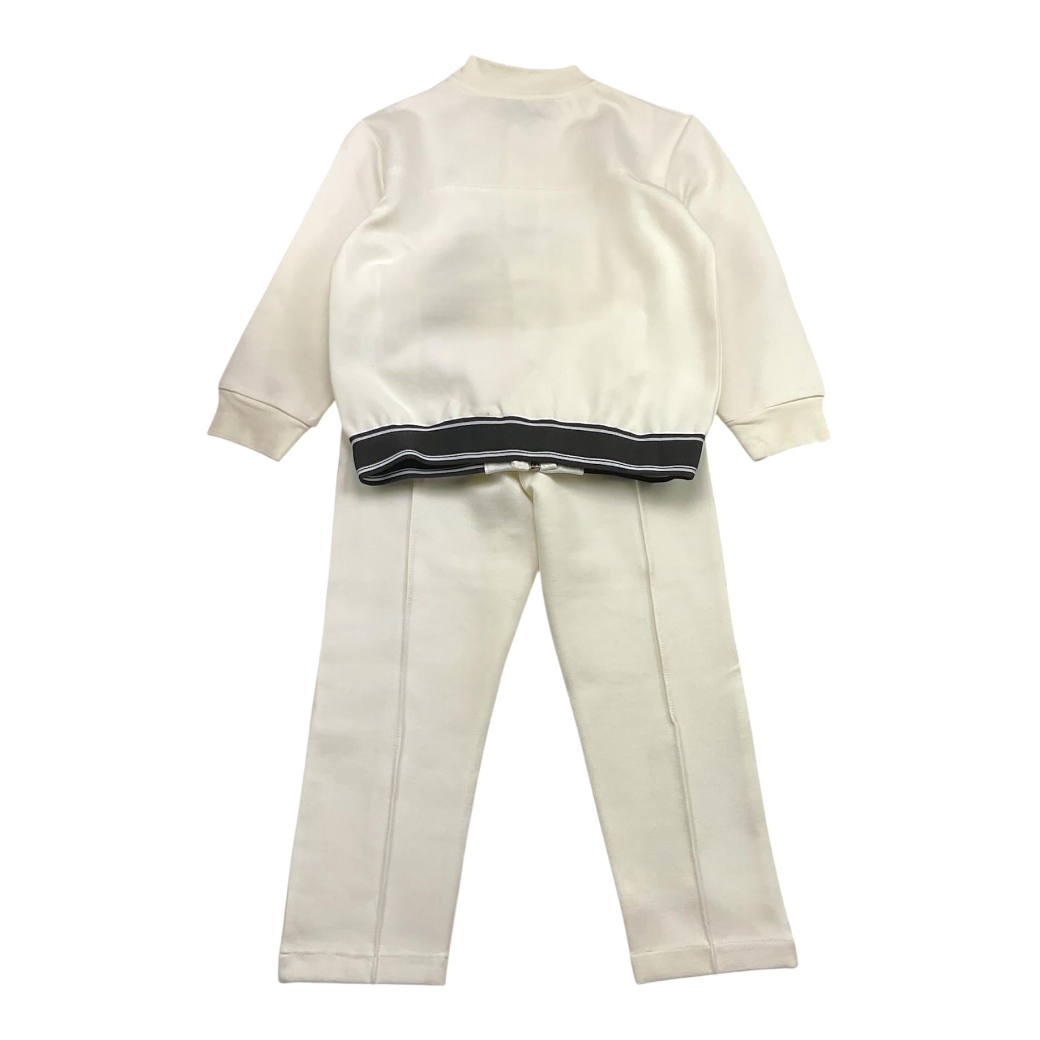 CESARE PACIOTTI completo 2pz felpa-pantalone tinta unita Bianco per Bambino MFP5351BB BIANCO CESARE PACIOTTI