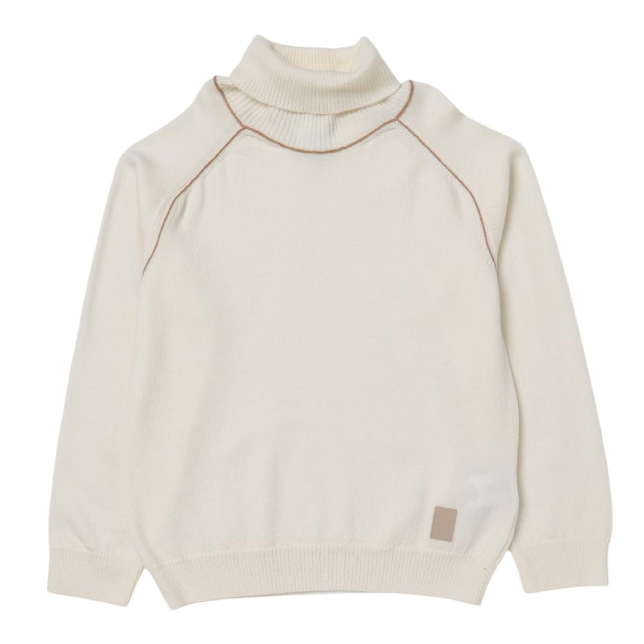 ELEVENTY maglia coll alto titna unita Panna per Bambino ET9P20 PANNA ELEVENTY