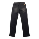 BOBOLI jeans tinta unita con elastico in vita e paillettes Nero per Bambina 490317 NERO BOBOLI