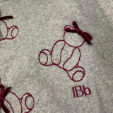 LE BEBE' felpa in maglia tinta unita con applicazioni Grigio per Neonata LBG6088 GRIGIO LE BEBE'