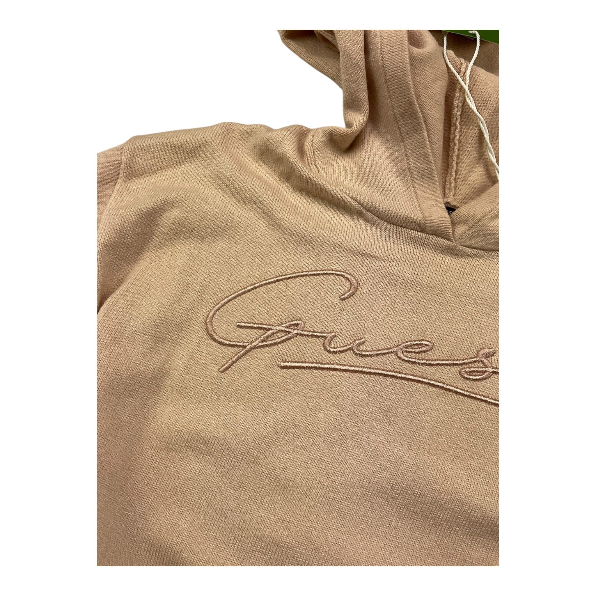 GUESS felpa chiusa con cappuccio tinta unita Beige per Bambina J4BR16 BEIGE GUESS