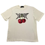 DO NOT CONFORM t-shirt girocollo tinta unita con stampa ciliegie Panna per Bambino TS012 PANNA DO NOT CONFORM