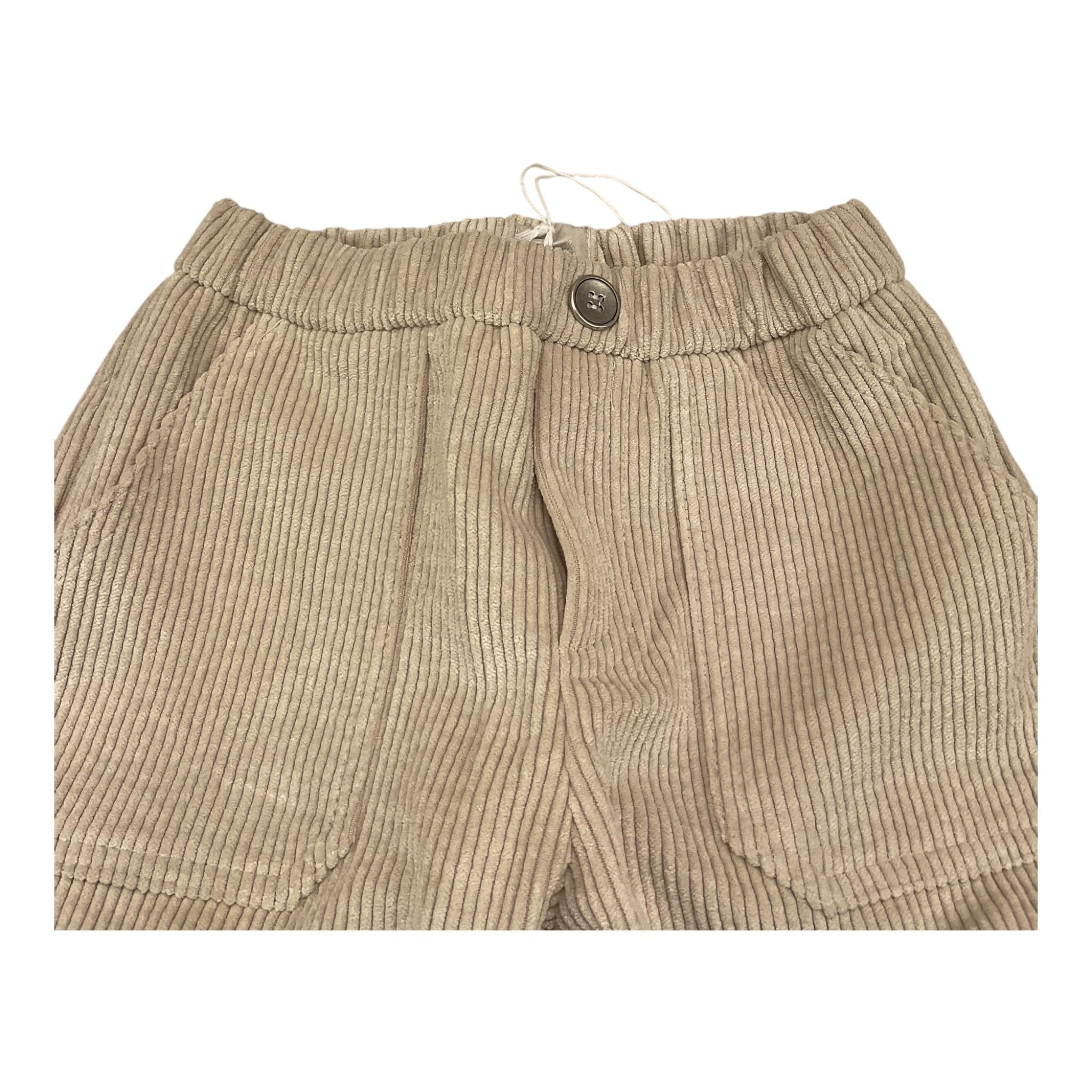 LALALU' pantalone tinta unita in velluto Beige per Bambino PTL230LB BEIGE LALALU'