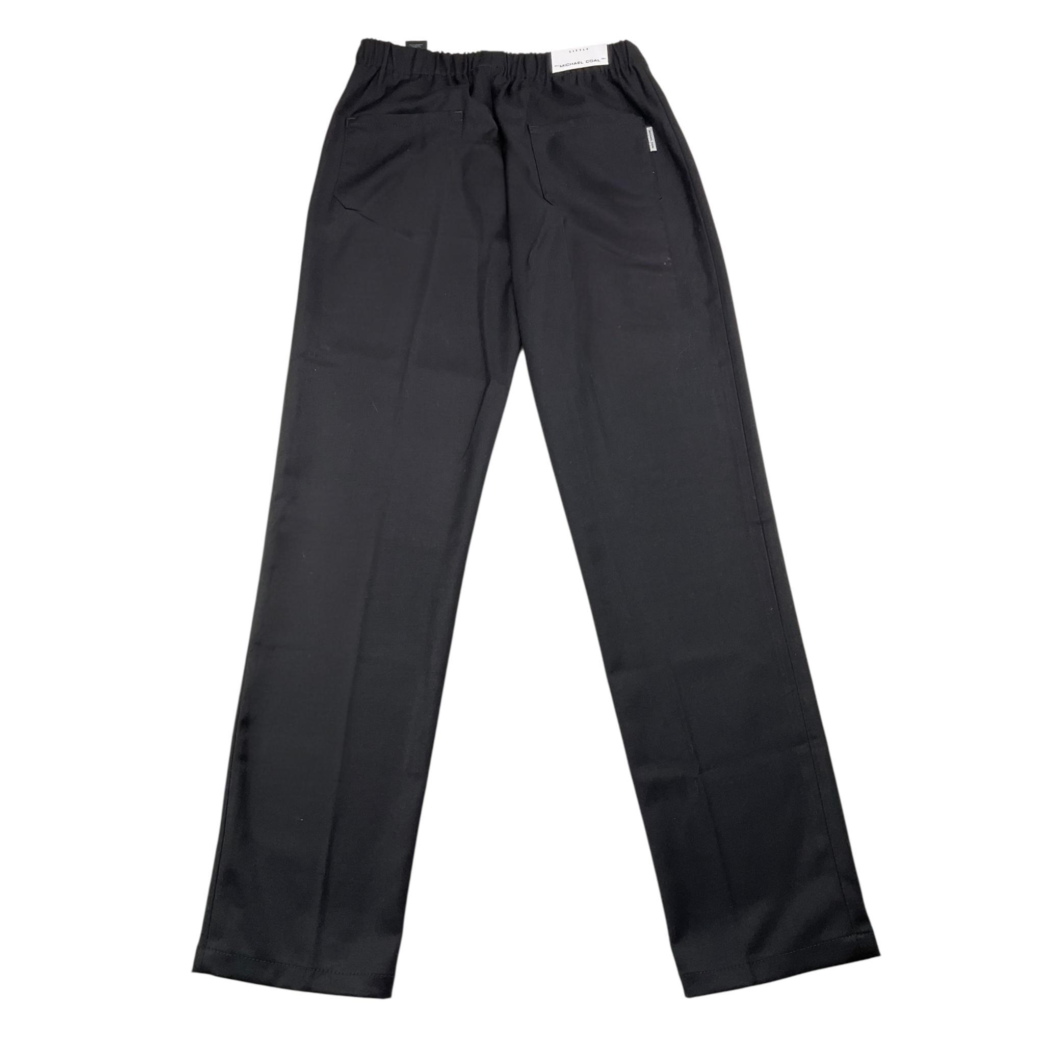 MICHAEL COAL pantalone tinta unita con elastico in vita Nero per Bambino YOUTM7157F24 NERO MICHAEL COAL