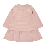 EMPORIO ARMANI abito manica lunga tinta unitacon loghi Rosa per Neonata 6DEA02 ROSA EMPORIO ARMANI