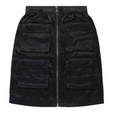 DIESEL gonna tinta unita con elastico in vita e zip Nero per Bambina J01951 NERO DIESEL