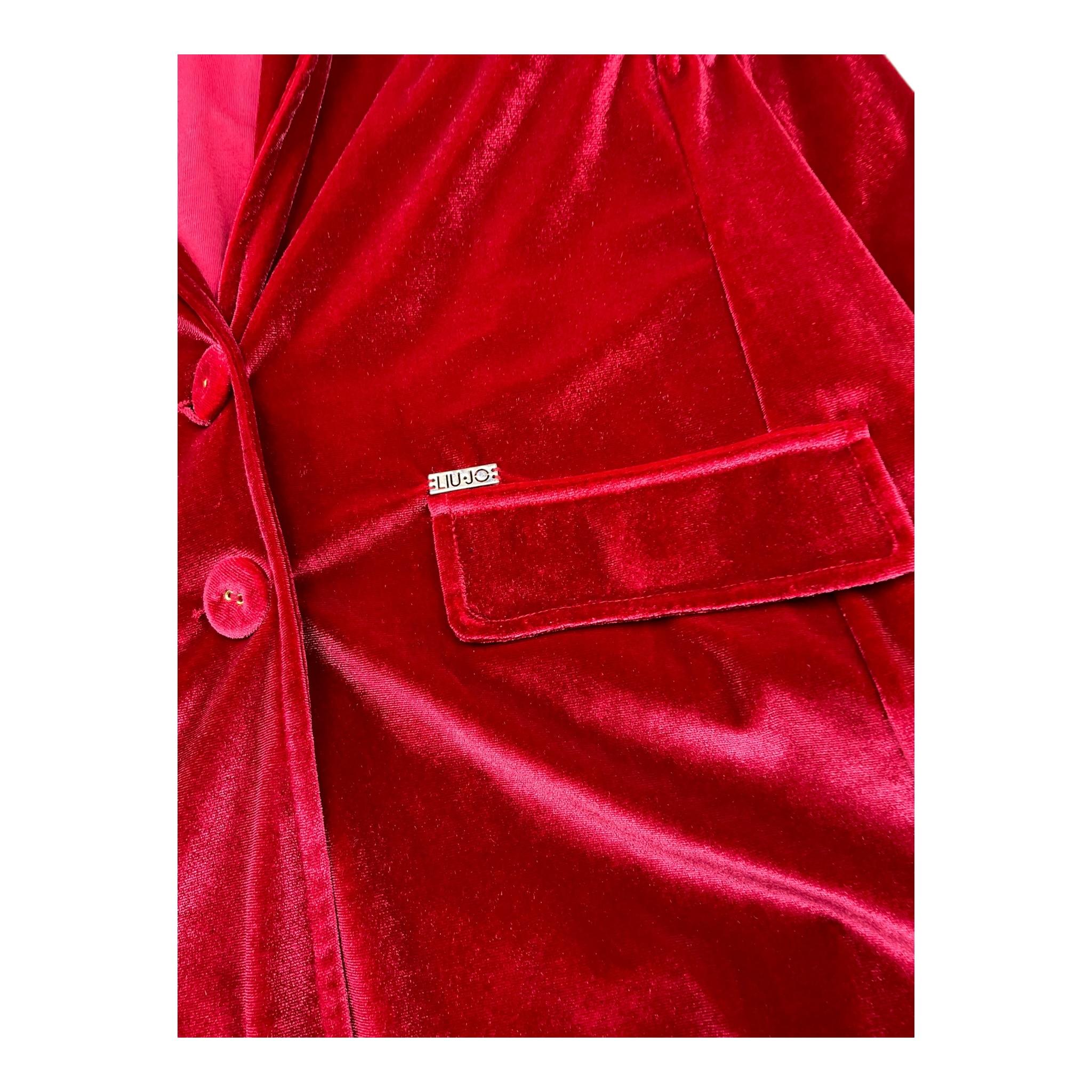 LIU JO giacca tinta unita in velluto Rosso per Bambina GF3162 ROSSO LIU JO