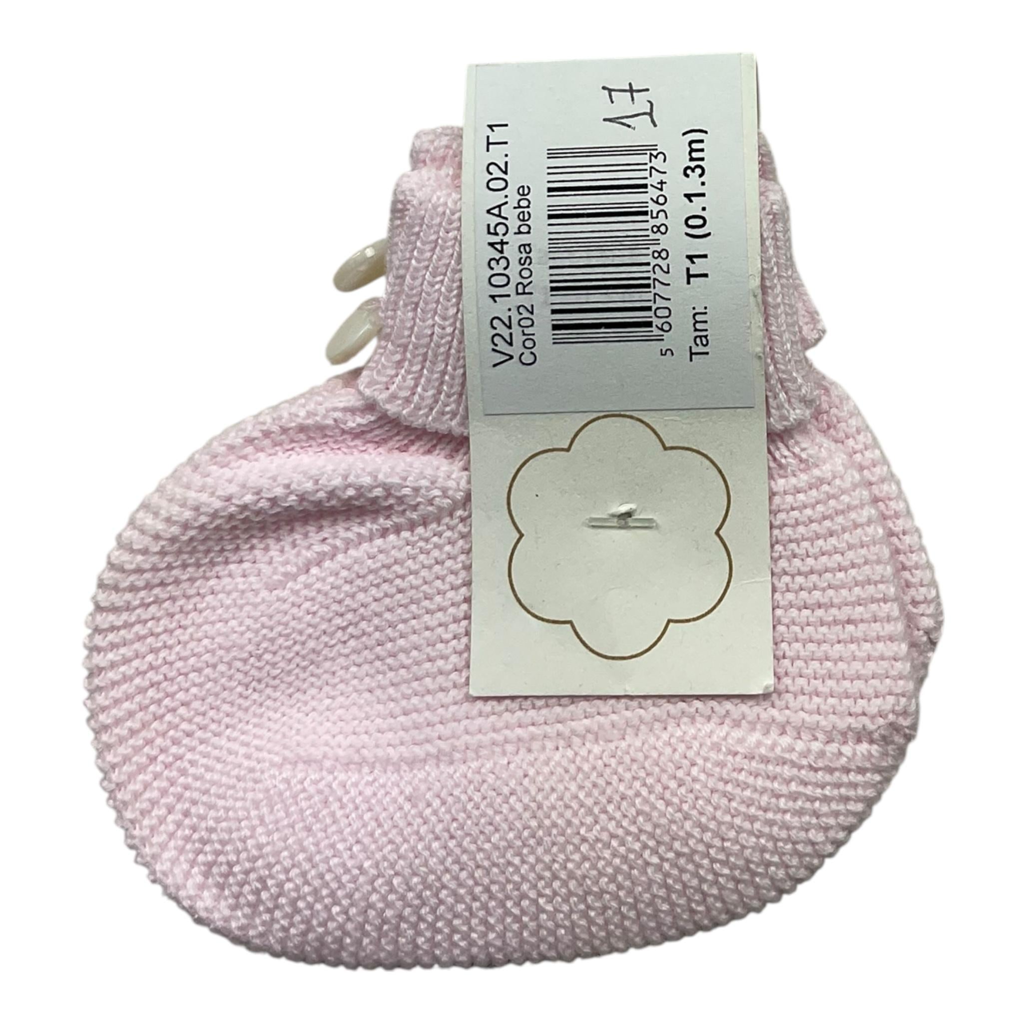 WEDOBLE babbucce tinta unita con logo Rosa per Neonata V2210345A ROSA WEDOBLE