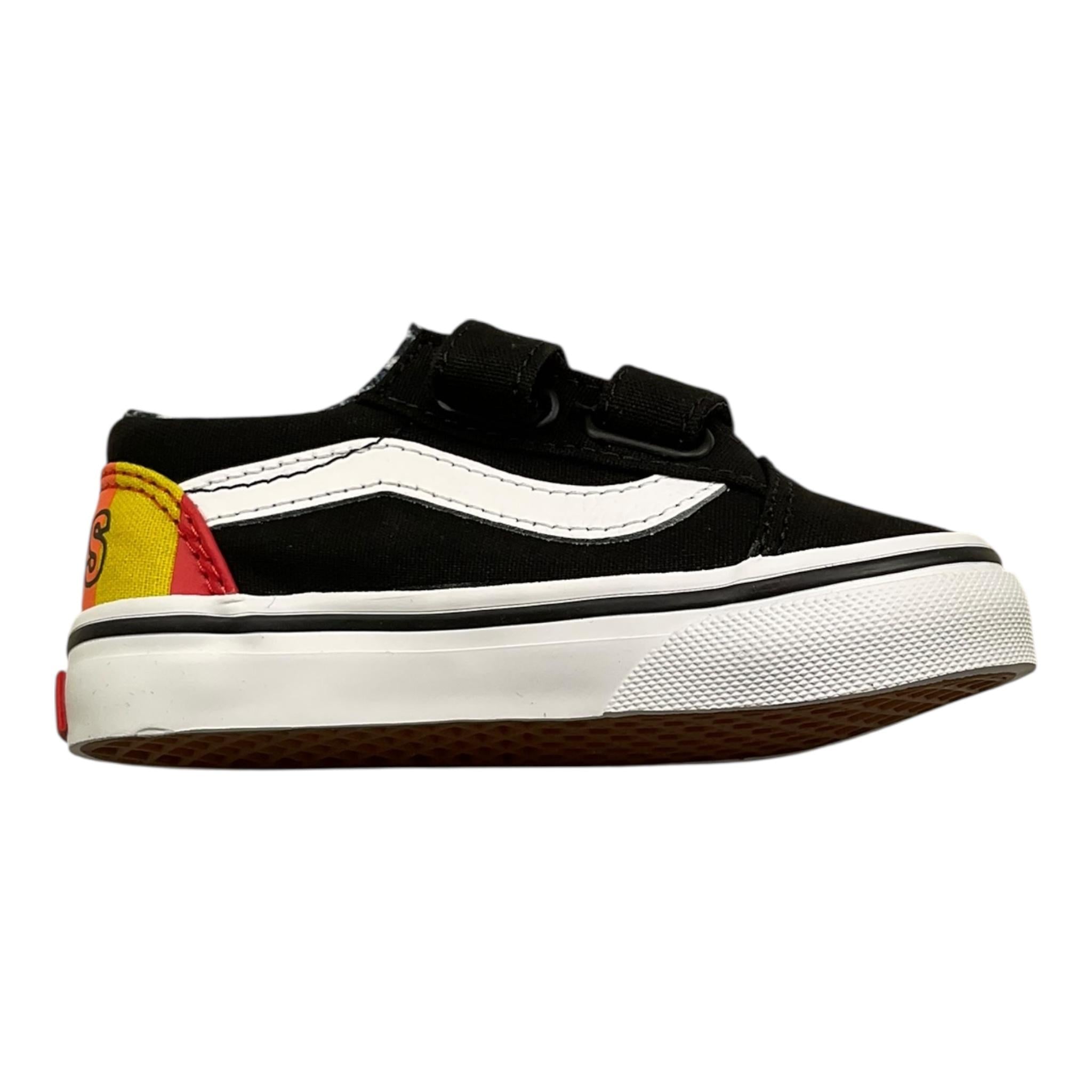 VANS sneakers tinta unita con suola in gomma Nero per Neonato VN0A4VJJBOU1 NERO VANS