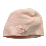 STORY LORIS cappello in ciniglia tinta unita con applicazioni Rosa per Neonata 56415 ROSA STORY LORIS