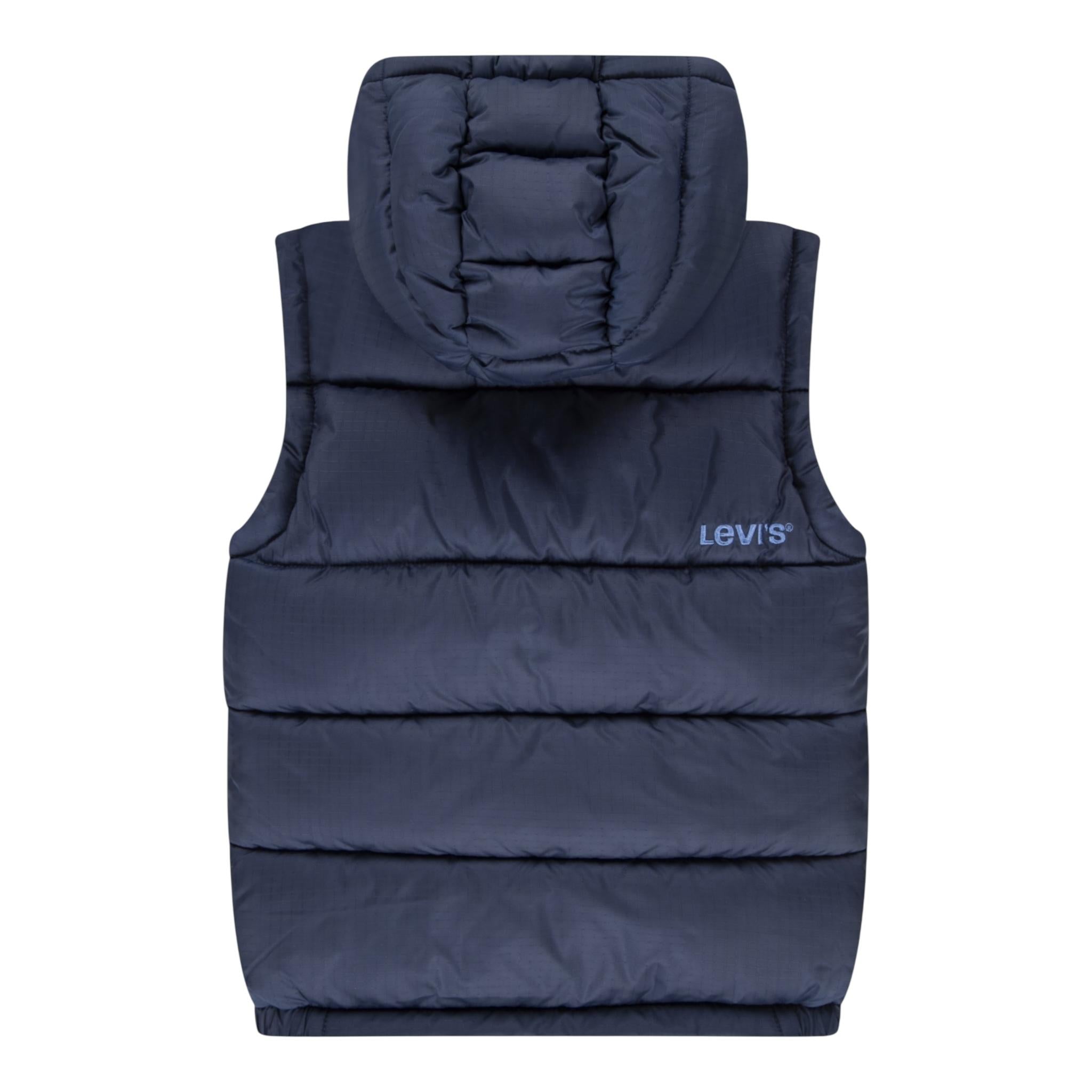 LEVI'S giubbino smanicato tinta unita con zip e cappuccio Blu per Bambino 8EL259X BLU LEVI'S