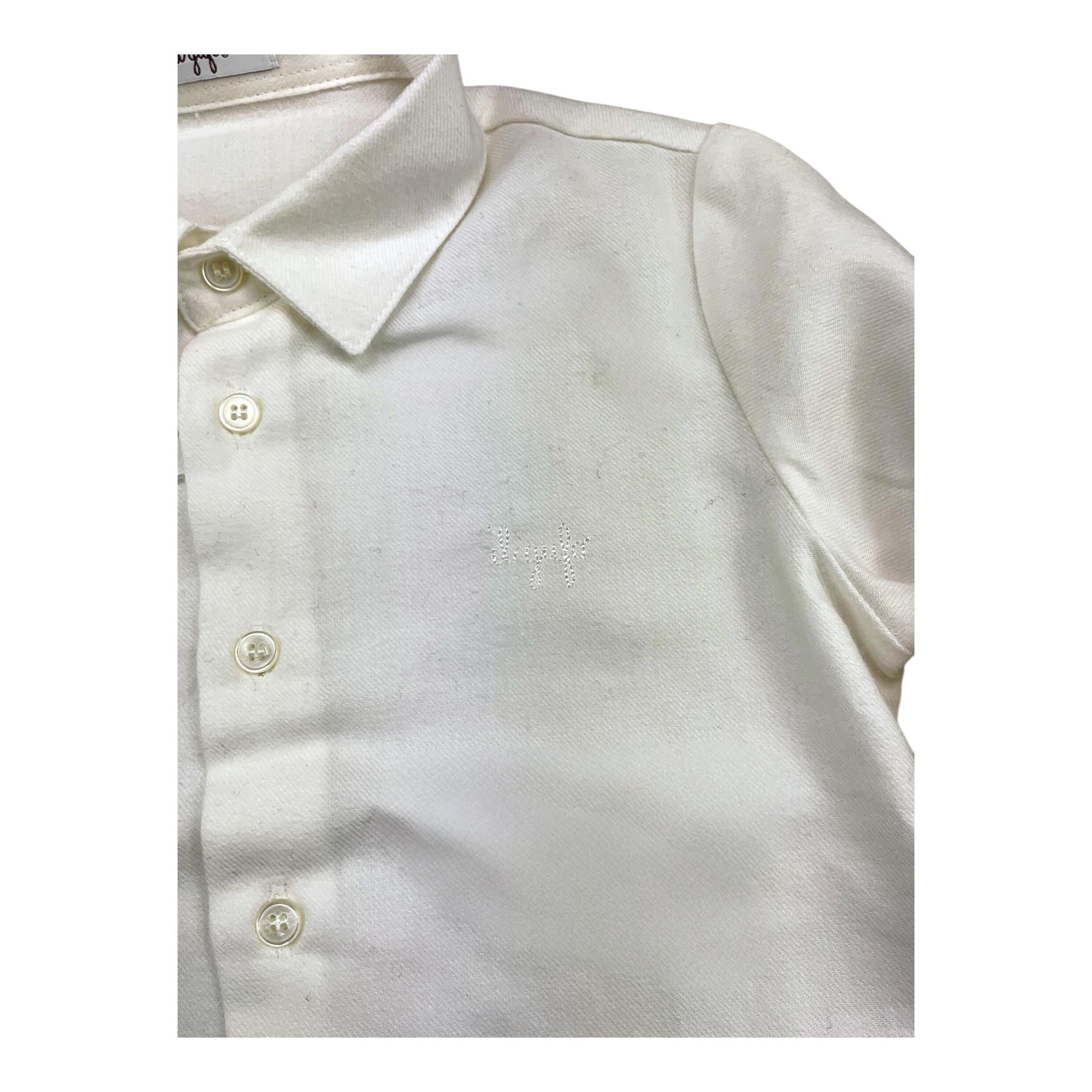 IL GUFO camicia body manica lunga tinta unita Panna per Neonato A24MB036C0019 PANNA IL GUFO