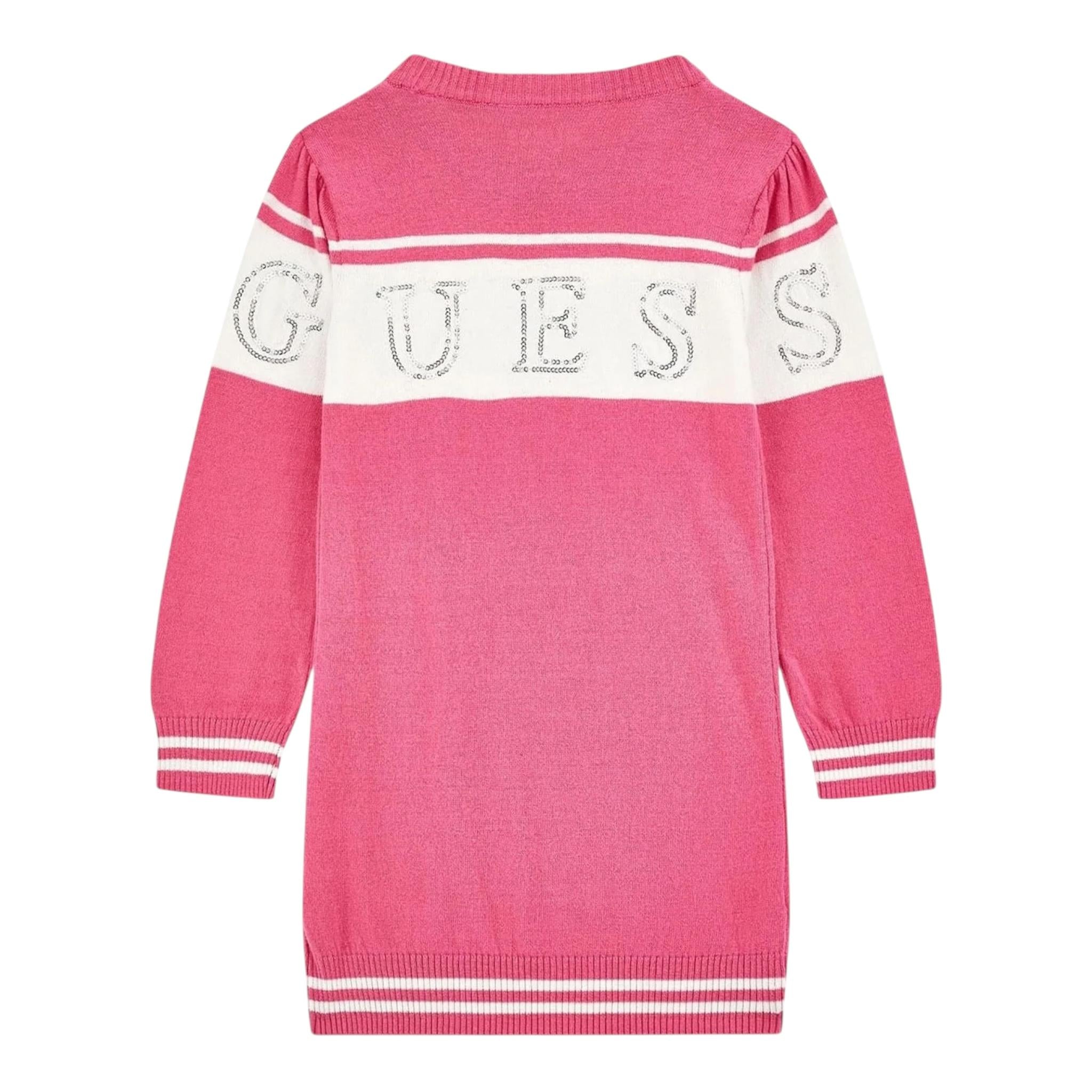 GUESS abito manica lunga tinta unita con culotte Fuxia per Neonata A4YK00Z3GW0X FUXIA GUESS