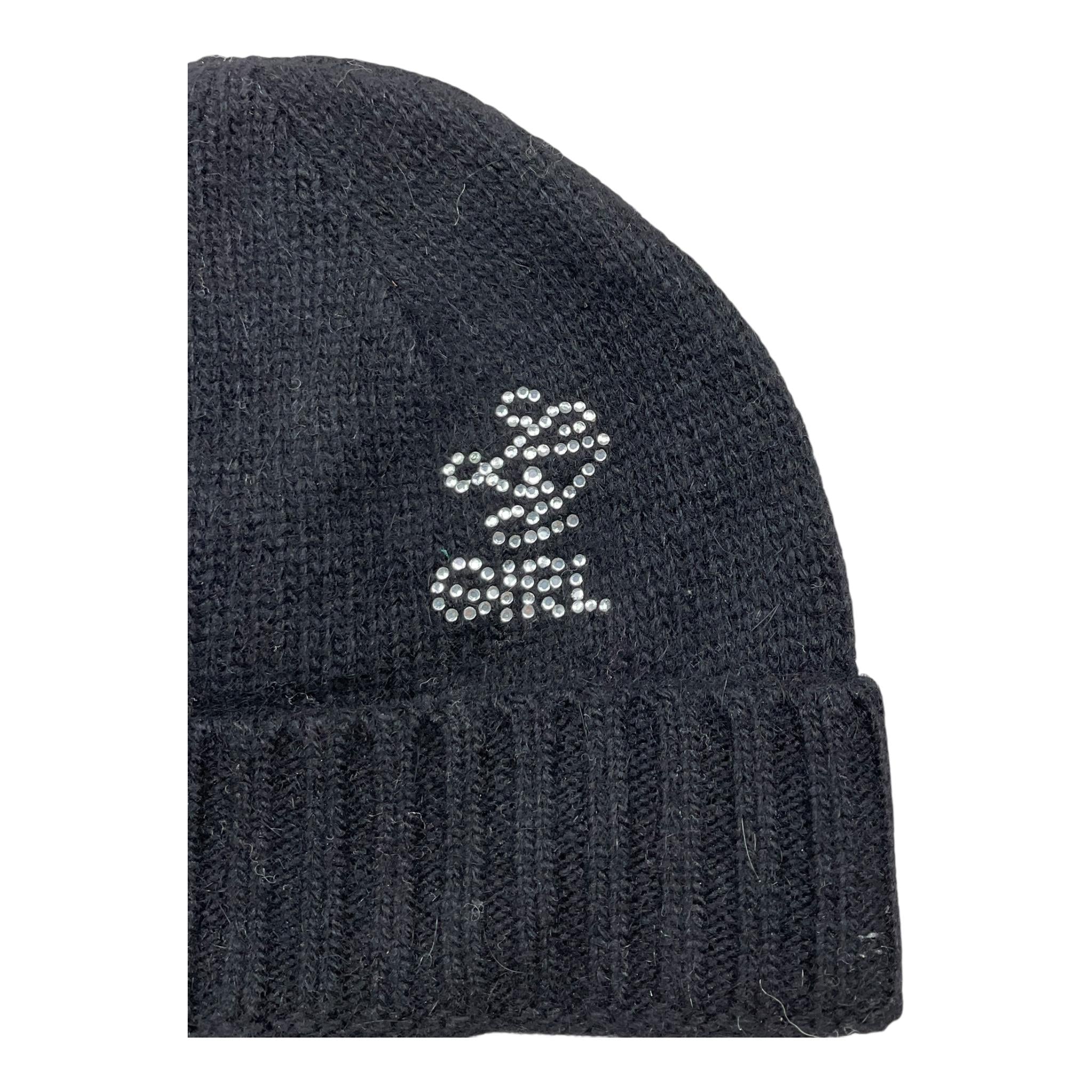 LIU JO cappello tinta unita con brillantini Nero per Bambina I67171797 NERO LIU JO