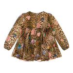 ROBERTO CAVALLI abito manica lunga fantasia maculata Beige per Bambina TJT104J BEIGE ROBERTO CAVALLI